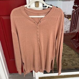 Abercrombie & Fitch Long Sleeve Henley Top